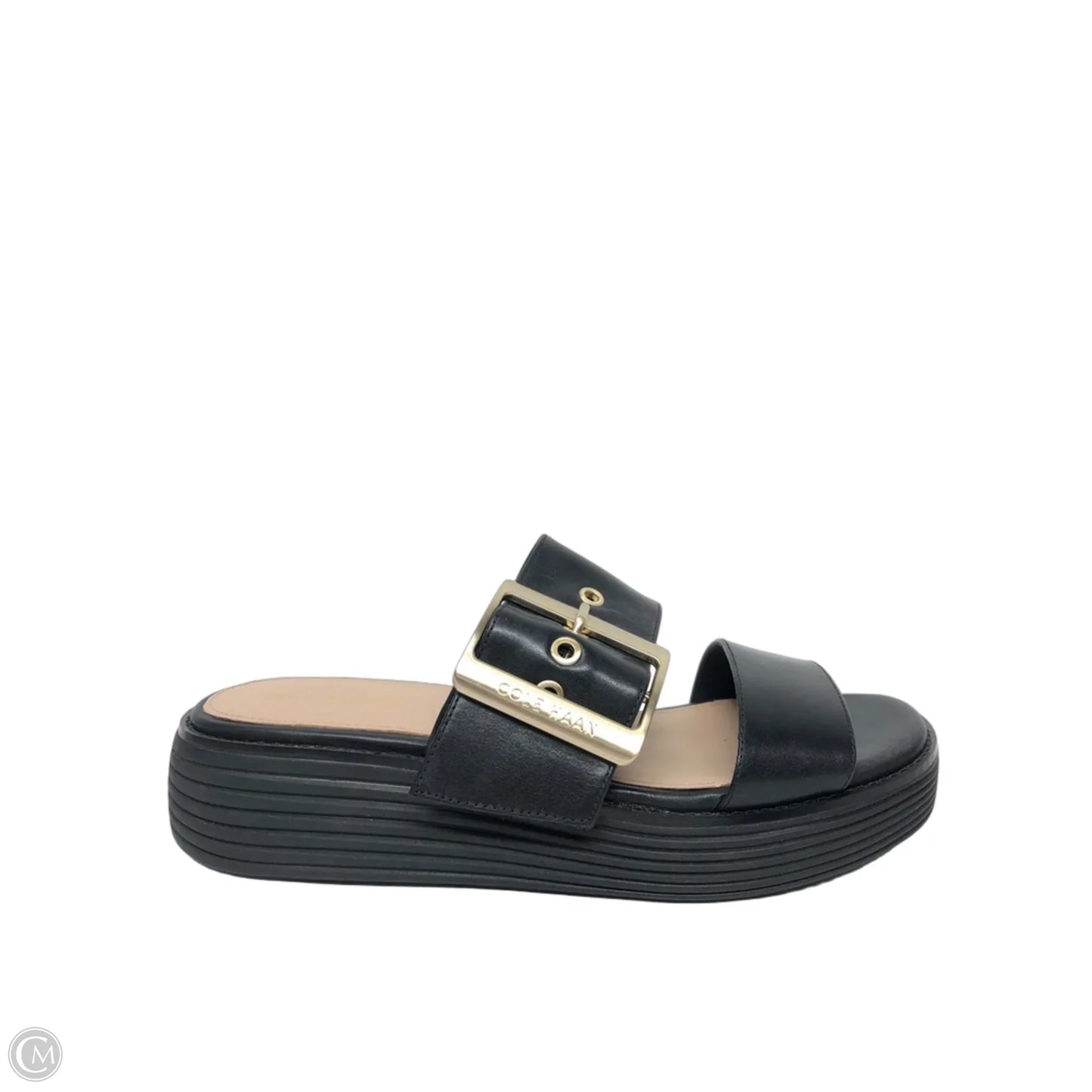 Sandals Heels Wedge By Cole-haan In Black, Size: 6.5