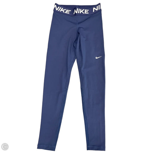 Athletic Leggings By Nike In Blue, Size: S