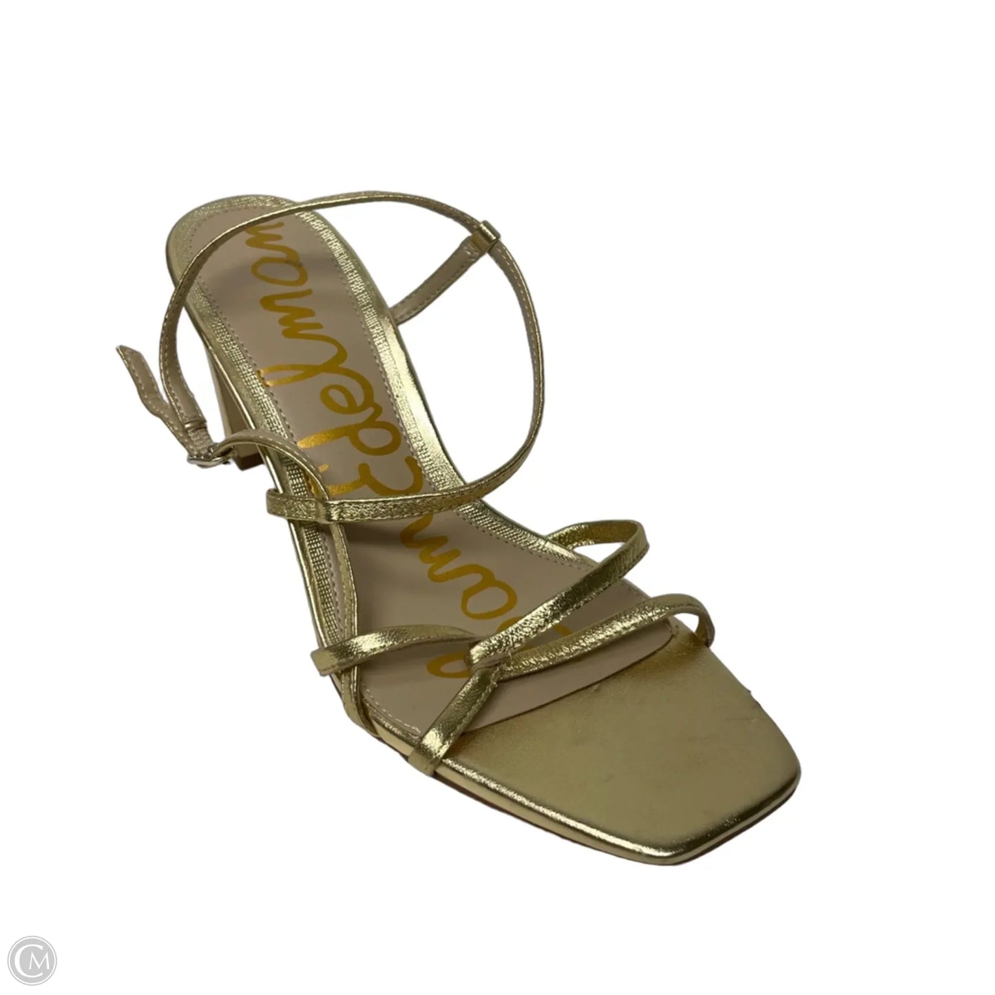 Sandals Heels Stiletto By Sam Edelman In Gold, Size: 11