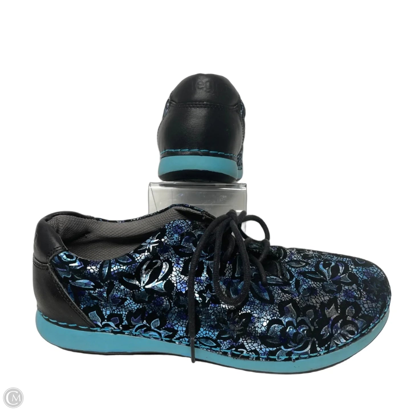 Shoes Sneakers By Alegria In Black & Blue, Size: 10.5