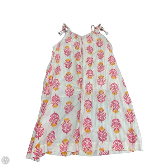 Dress Casual Midi By Old Navy In Pink & White, Size: 3x