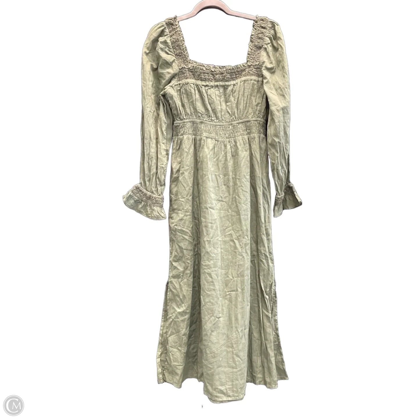 Dress Casual Midi By Gap In Green, Size: S