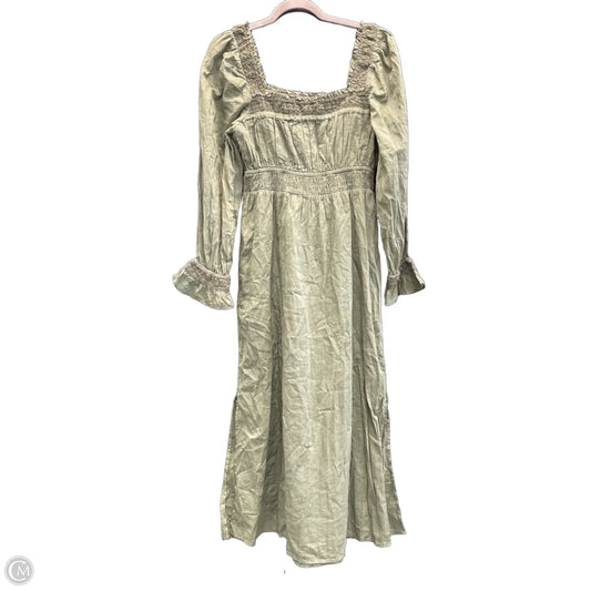 Dress Casual Midi By Gap In Green, Size: S
