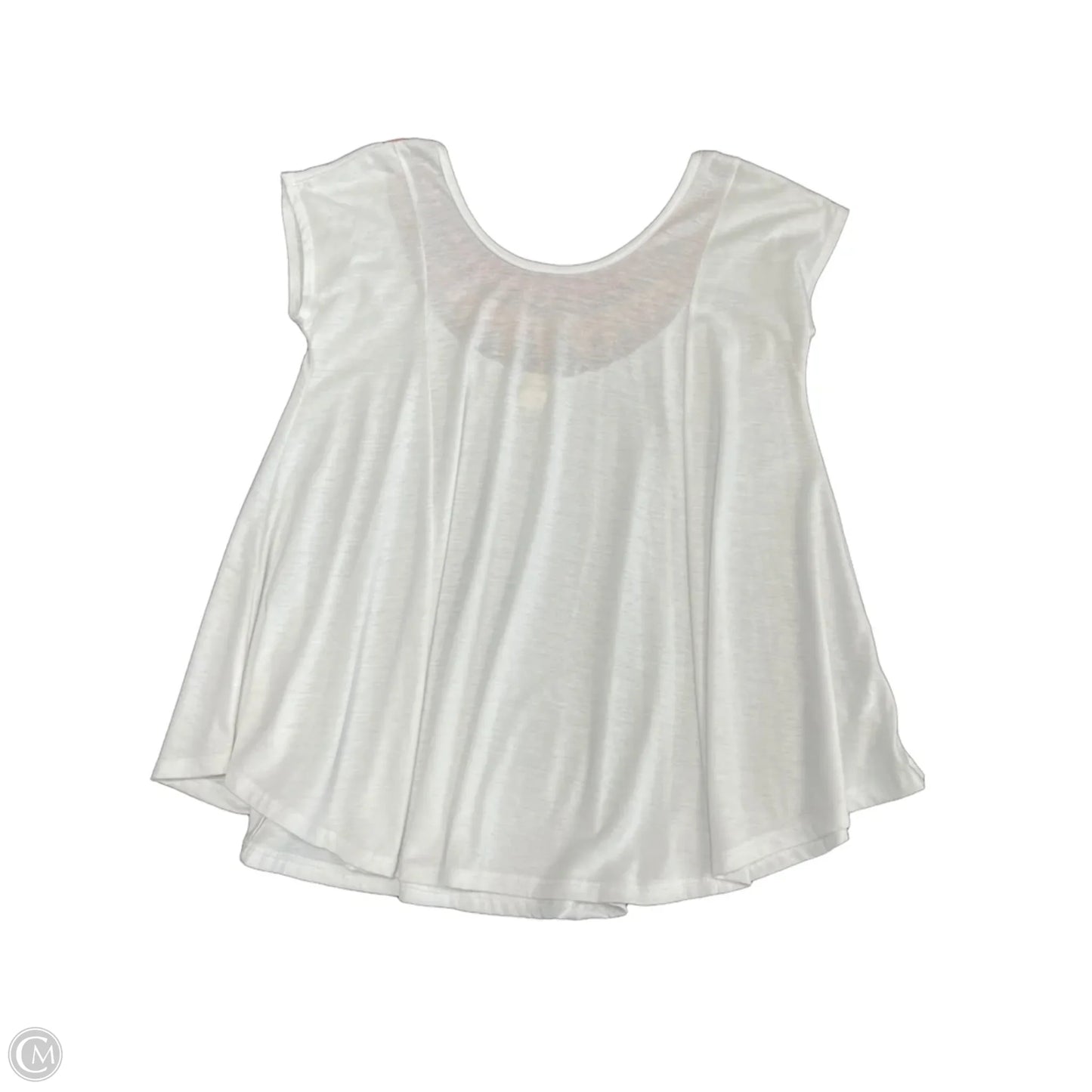 Top Short Sleeve By Clothes Mentor In White, Size: Xs