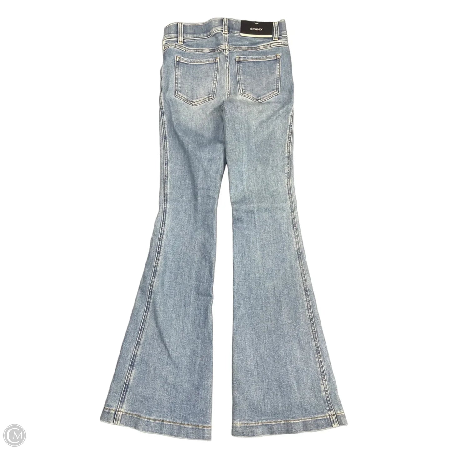 Jeans Flared By Spanx In Blue Denim, Size: Xs