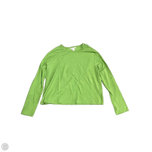 Athletic Top Long Sleeve Crewneck By Athleta In Green, Size: L