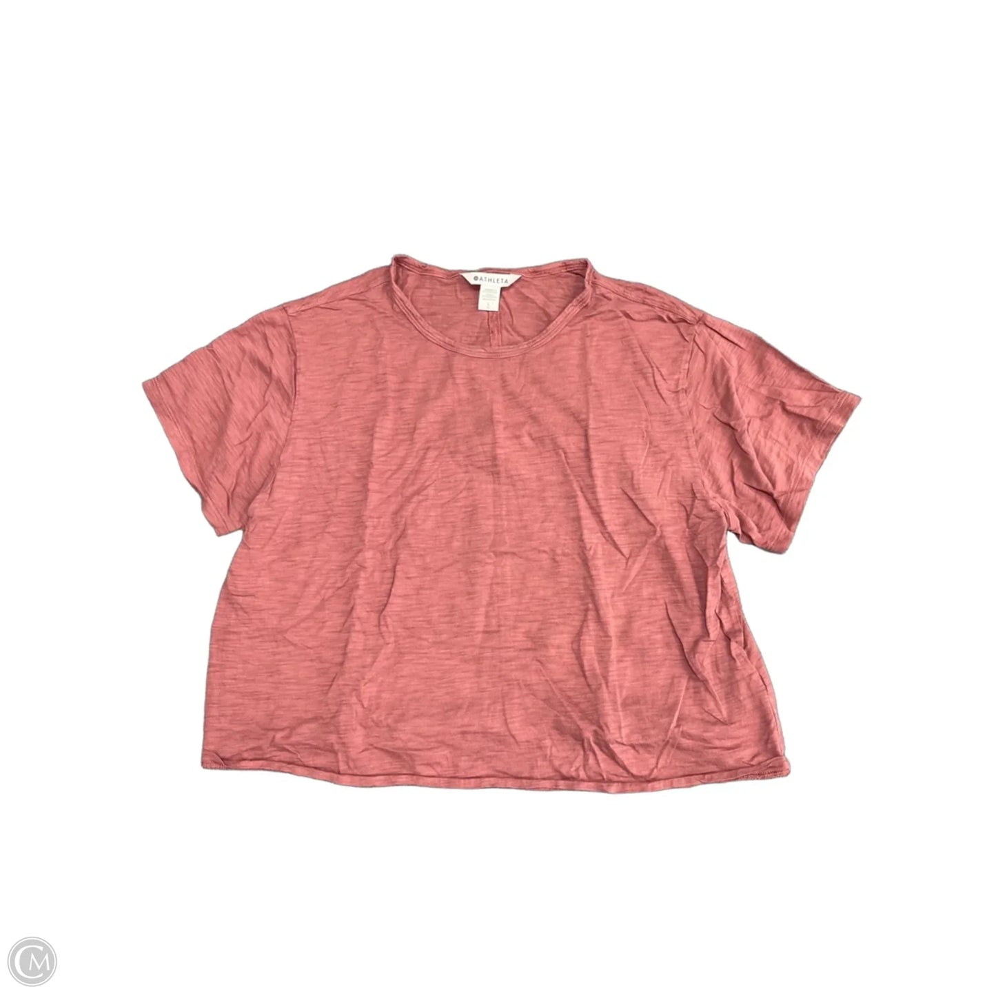 Top Short Sleeve By Athleta In Red, Size: L