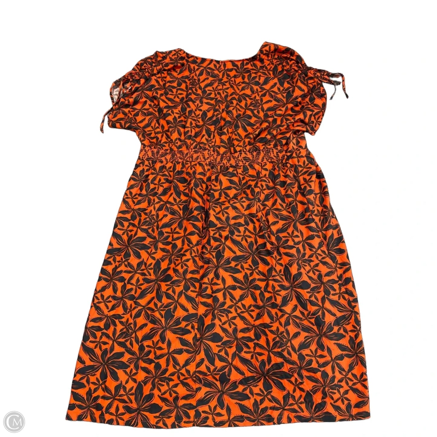 Dress Casual Short By Ava & Viv In Black & Orange, Size: 2x