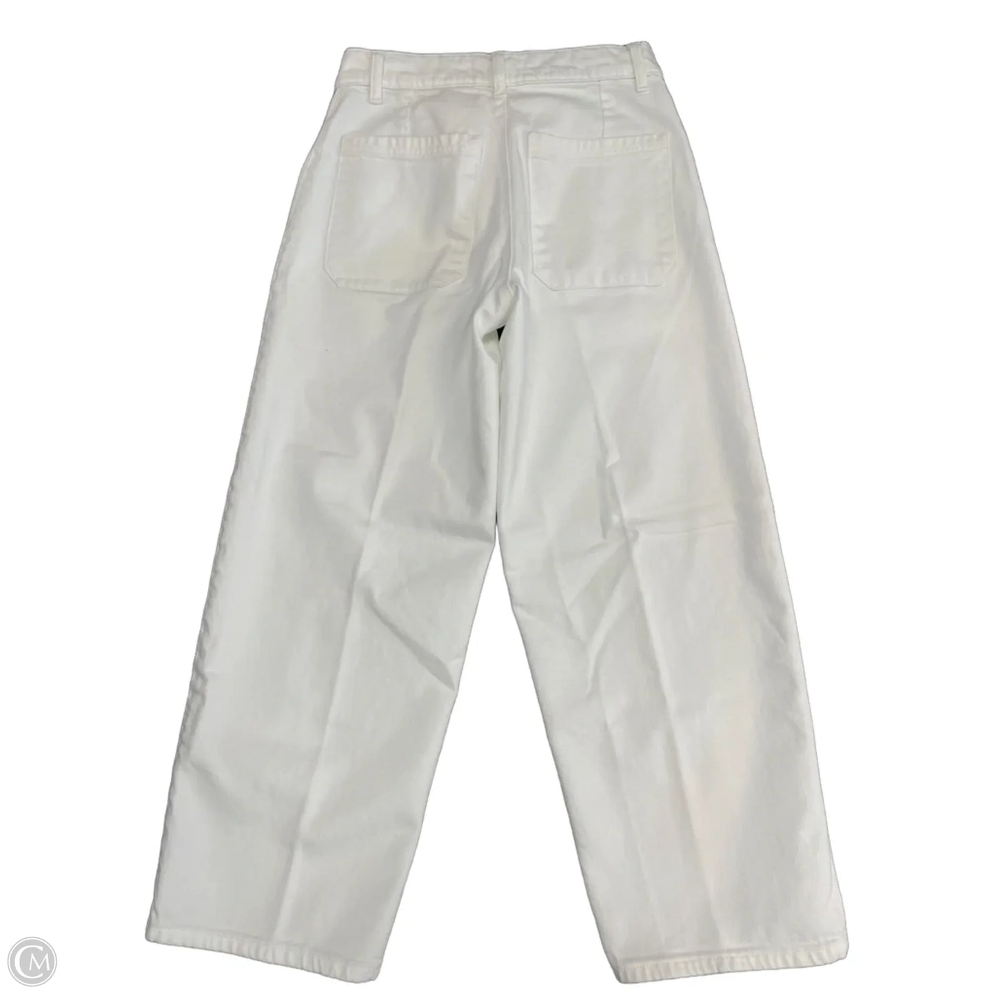 Jeans Wide Leg By Lucky Brand In White Denim, Size: 2