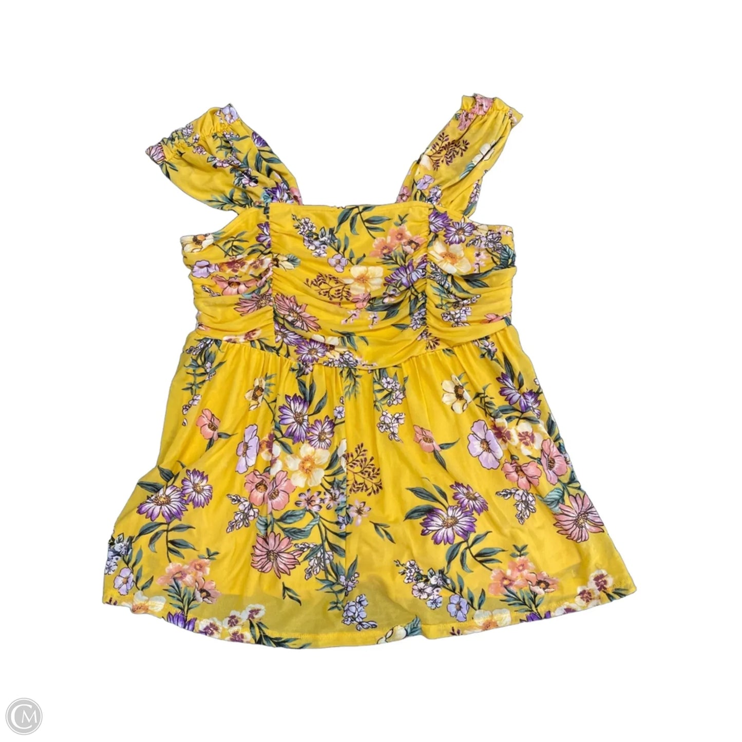 Blouse Sleeveless By Torrid In Yellow, Size: M