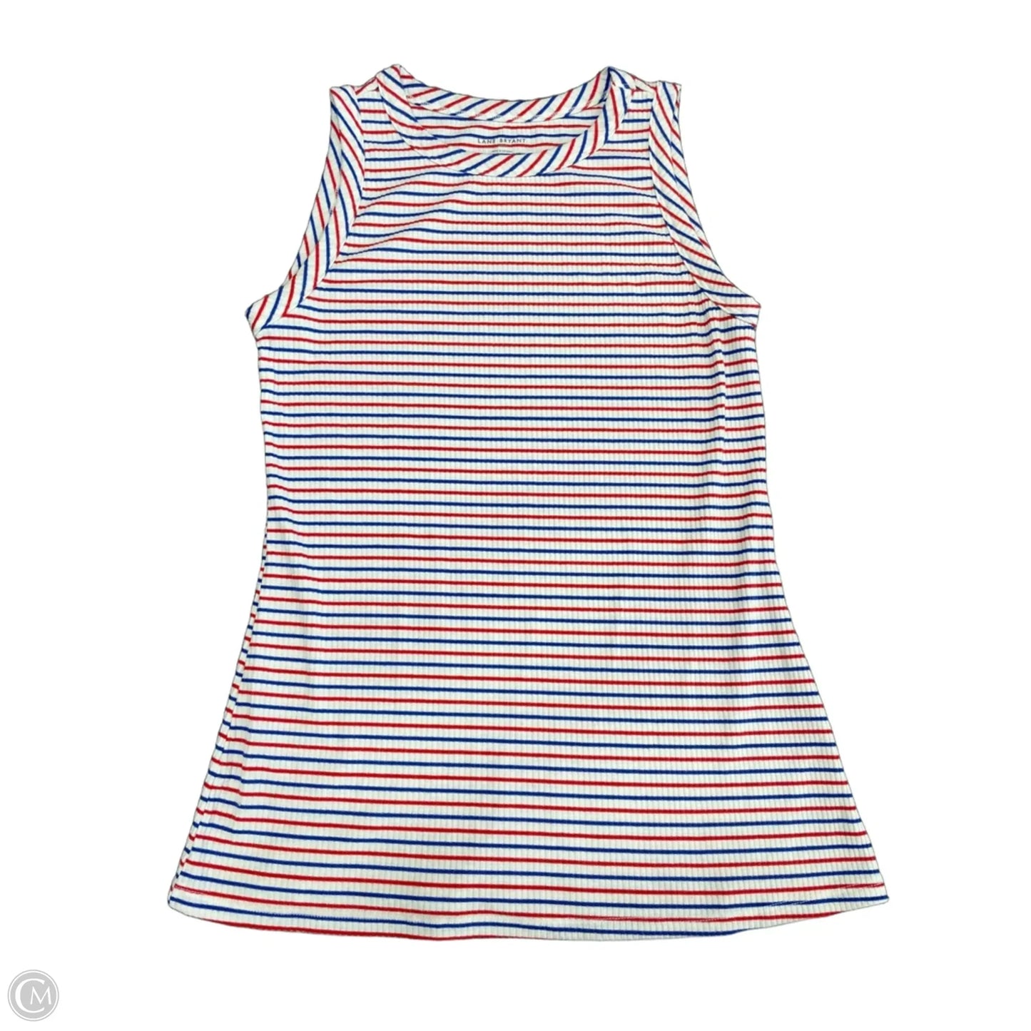Top Sleeveless By Lane Bryant In Blue & Red, Size: 14