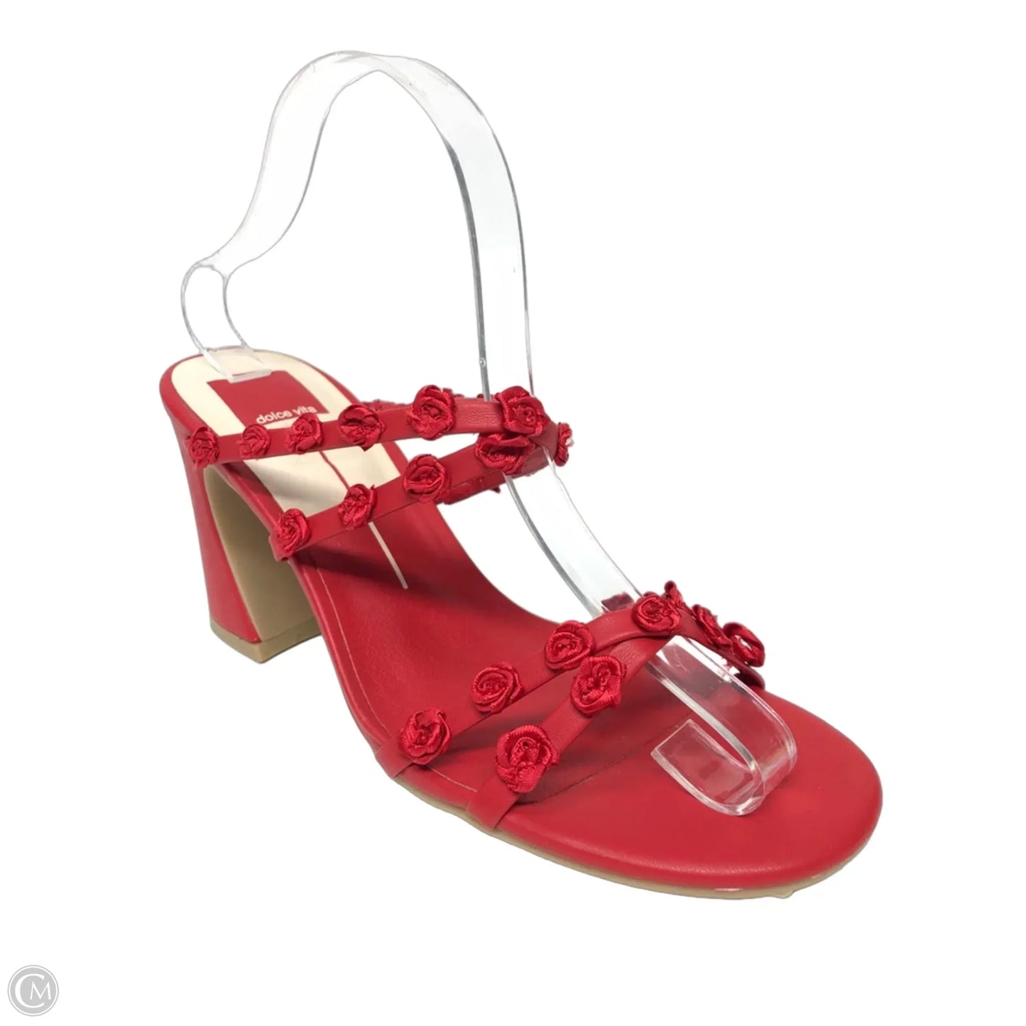 Sandals Heels Block By Dolce Vita In Red, Size: 9.5