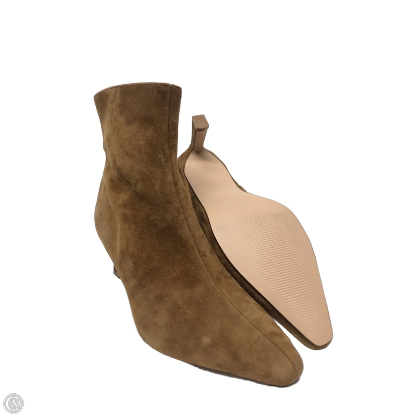 Boots Ankle Heels By Steve Madden In Tan, Size: 10