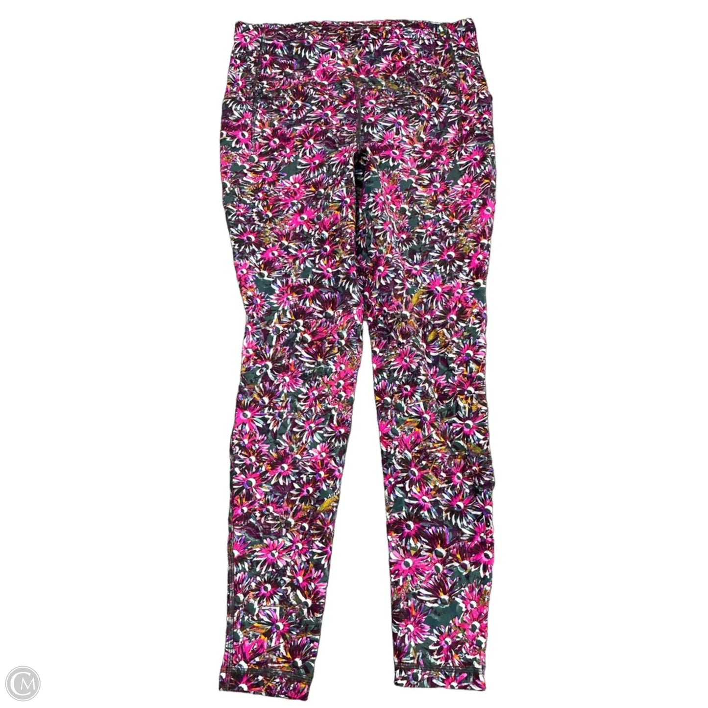 Athletic Leggings By Lululemon In Floral Print, Size: 10