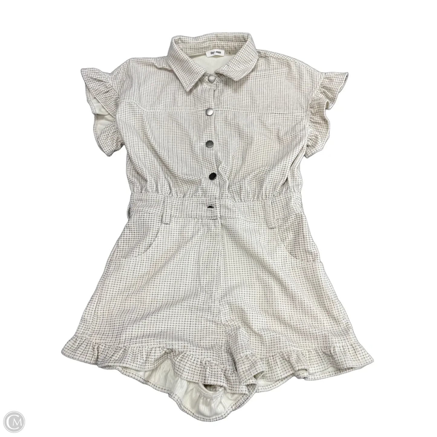 Romper By Day + Moon In Brown & Cream, Size: S