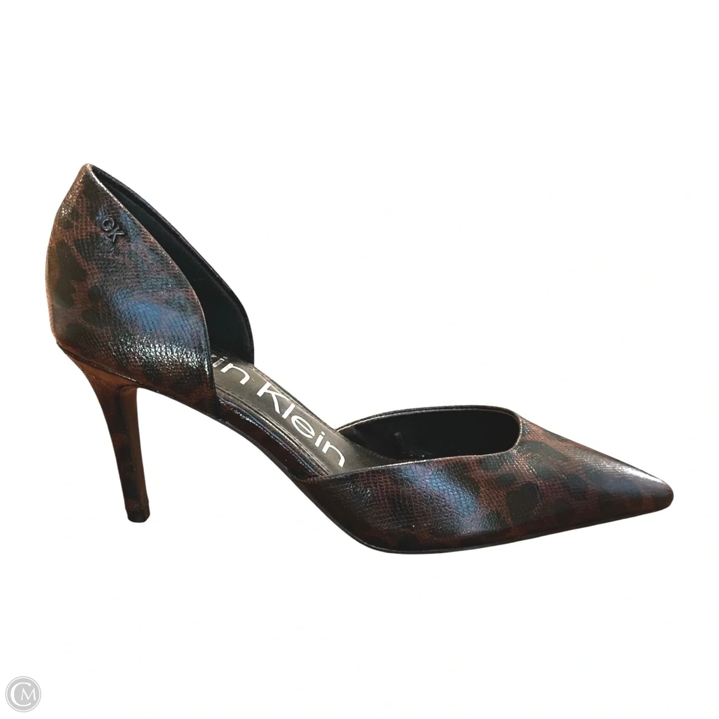 Shoes Heels Block By Calvin Klein In Animal Print, Size: 10