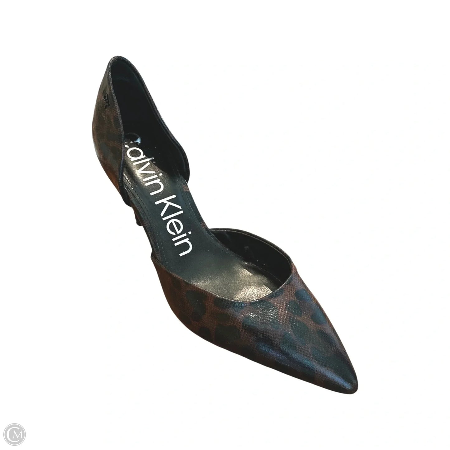 Shoes Heels Block By Calvin Klein In Animal Print, Size: 10