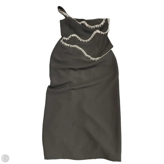 Dress Party Long By Gianni Bini In Black & Silver, Size: 12