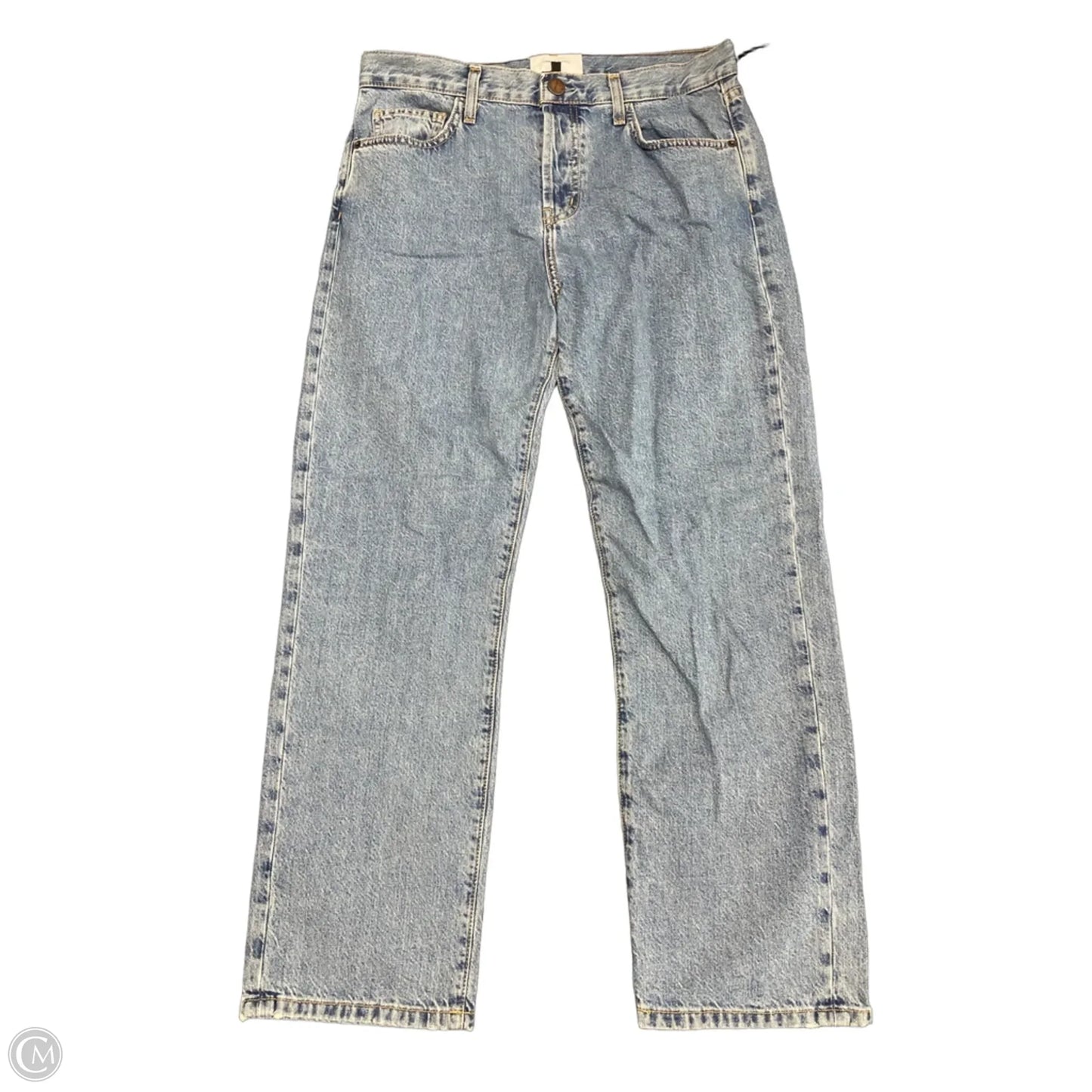 Jeans Straight By Current/elliott In Blue Denim, Size: 8