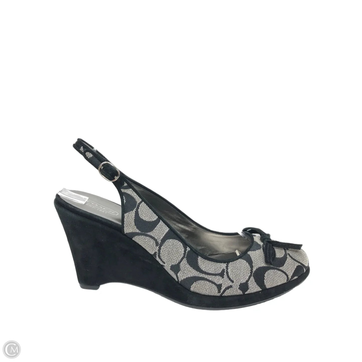 Shoes Designer By Coach In Black & Grey, Size: 9.5