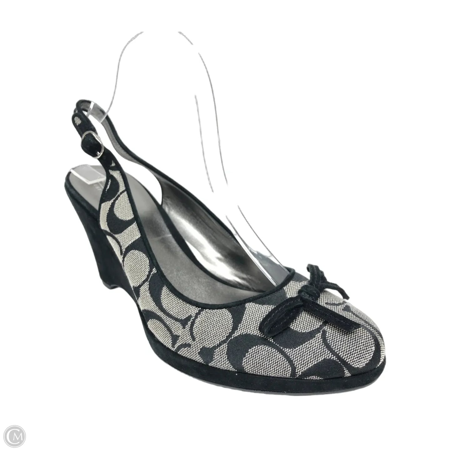 Shoes Designer By Coach In Black & Grey, Size: 9.5