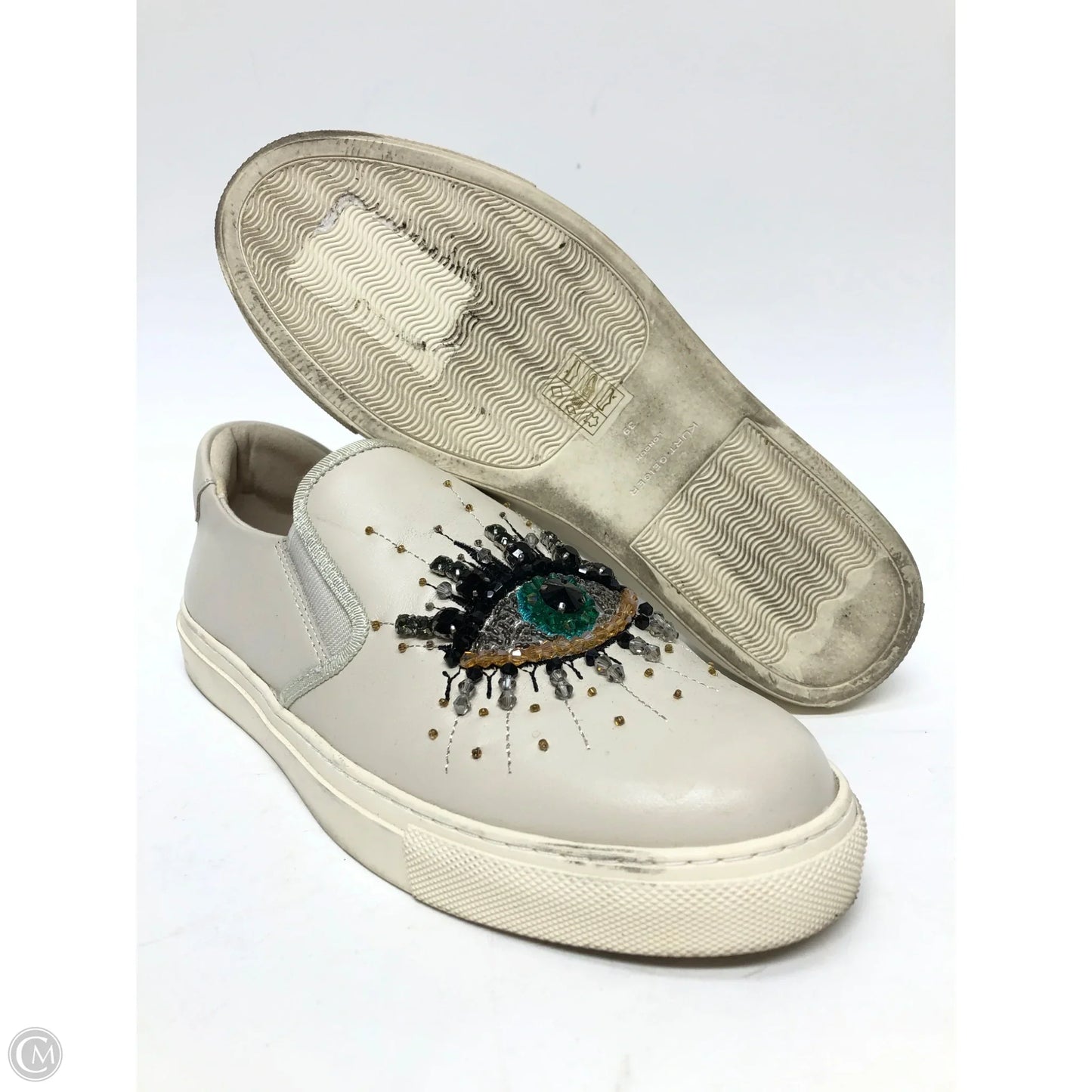 Shoes Sneakers By Kurt Geiger In Beige, Size: 8.5