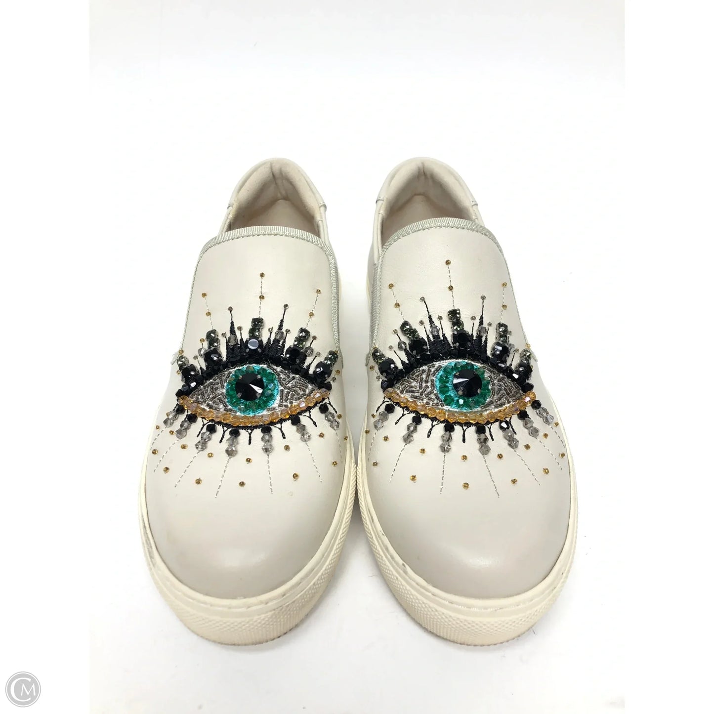 Shoes Sneakers By Kurt Geiger In Beige, Size: 8.5