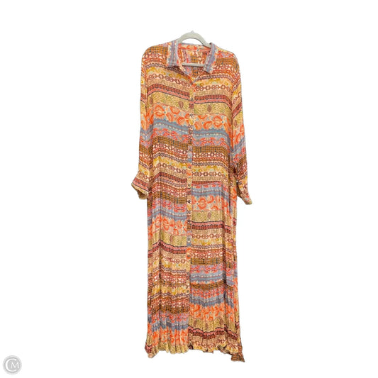 Dress Casual Maxi By Cmc In Multi-colored, Size: M