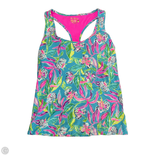 Athletic Tank Top By Lilly Pulitzer In Blue & Pink, Size: M
