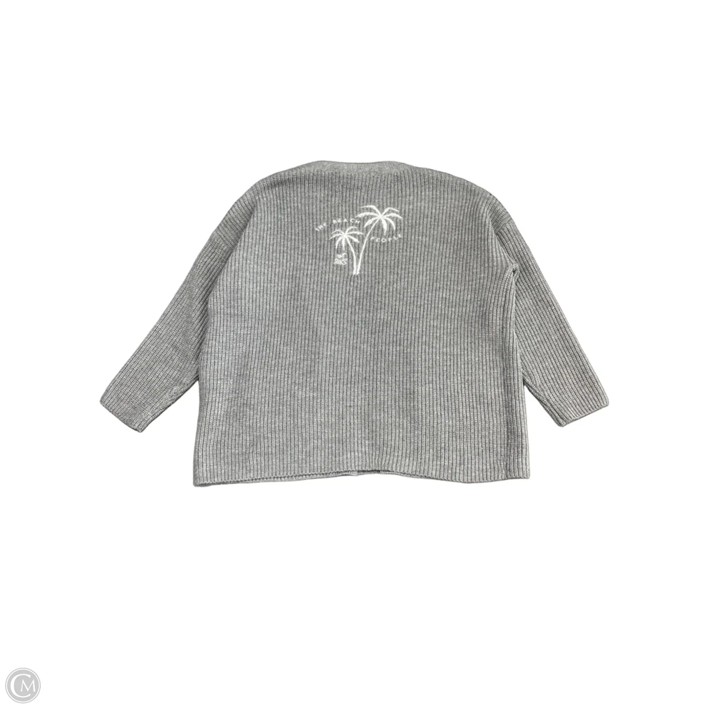 Sweater Cardigan By Cmc In Grey, Size: L