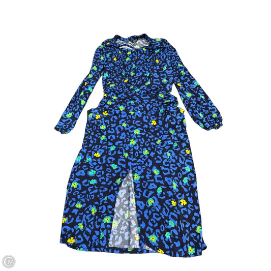 Dress Set 2pc By Iman Hsn In Blue & Yellow, Size: L