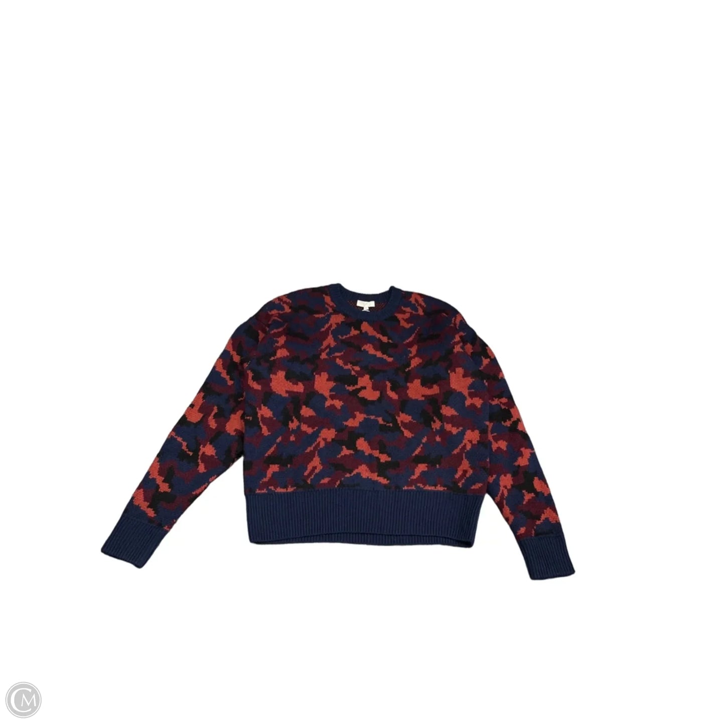 Sweater By Joie In Blue & Orange, Size: M
