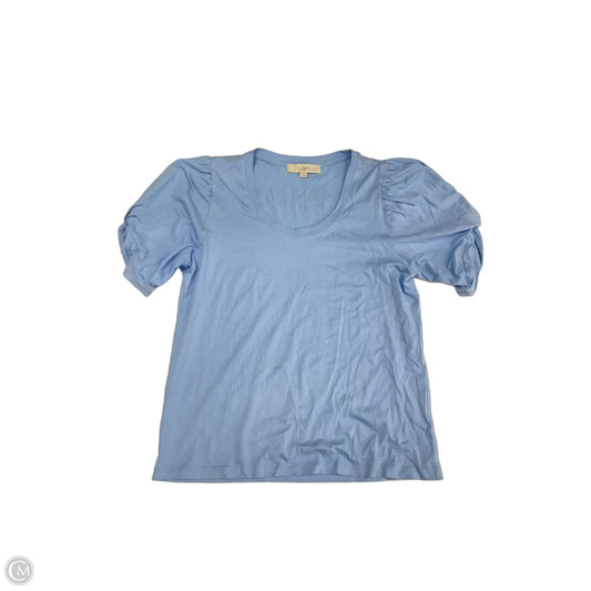 Top Short Sleeve By Loft In Blue, Size: S