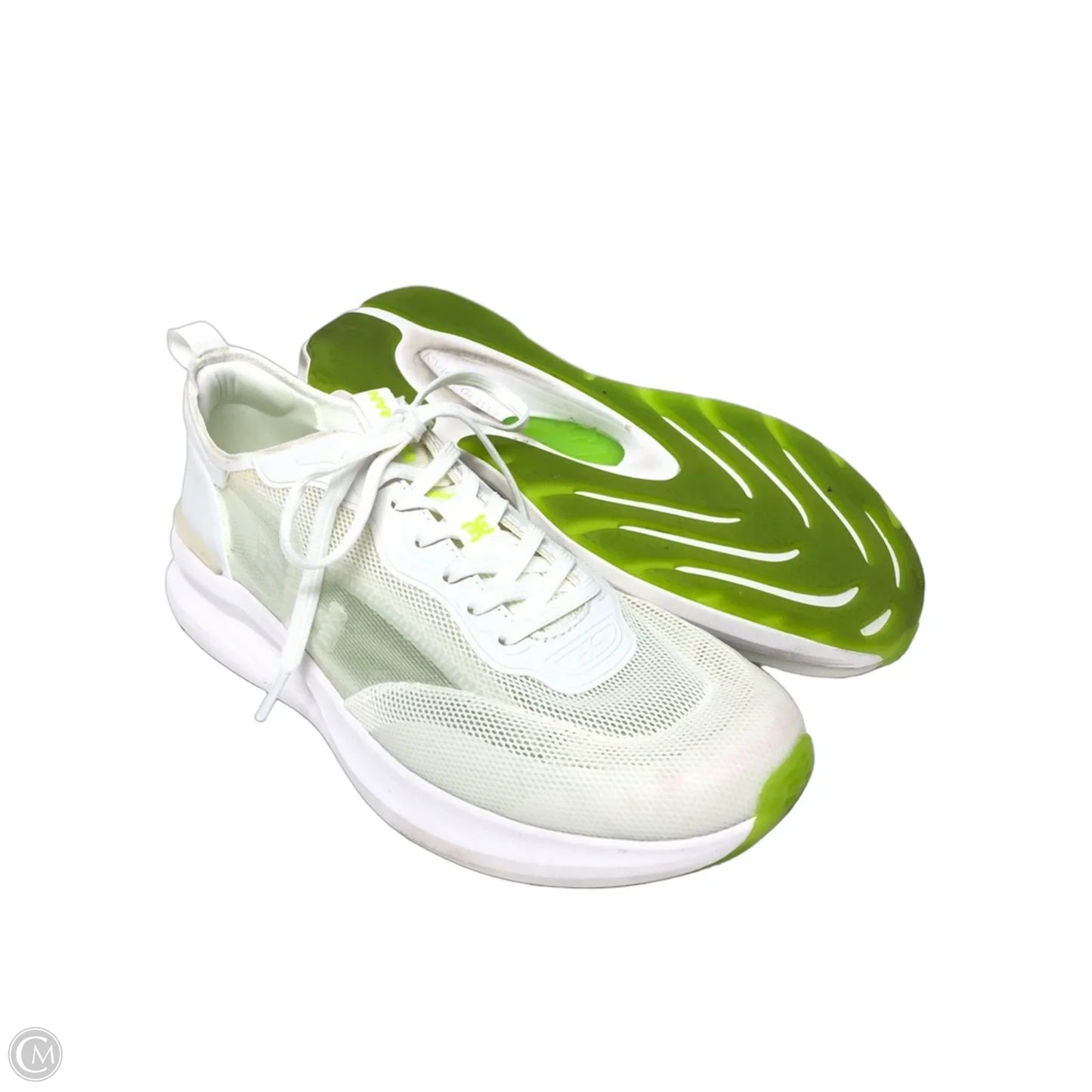 Shoes Sneakers By Sam Edelman In Green & White, Size: 10