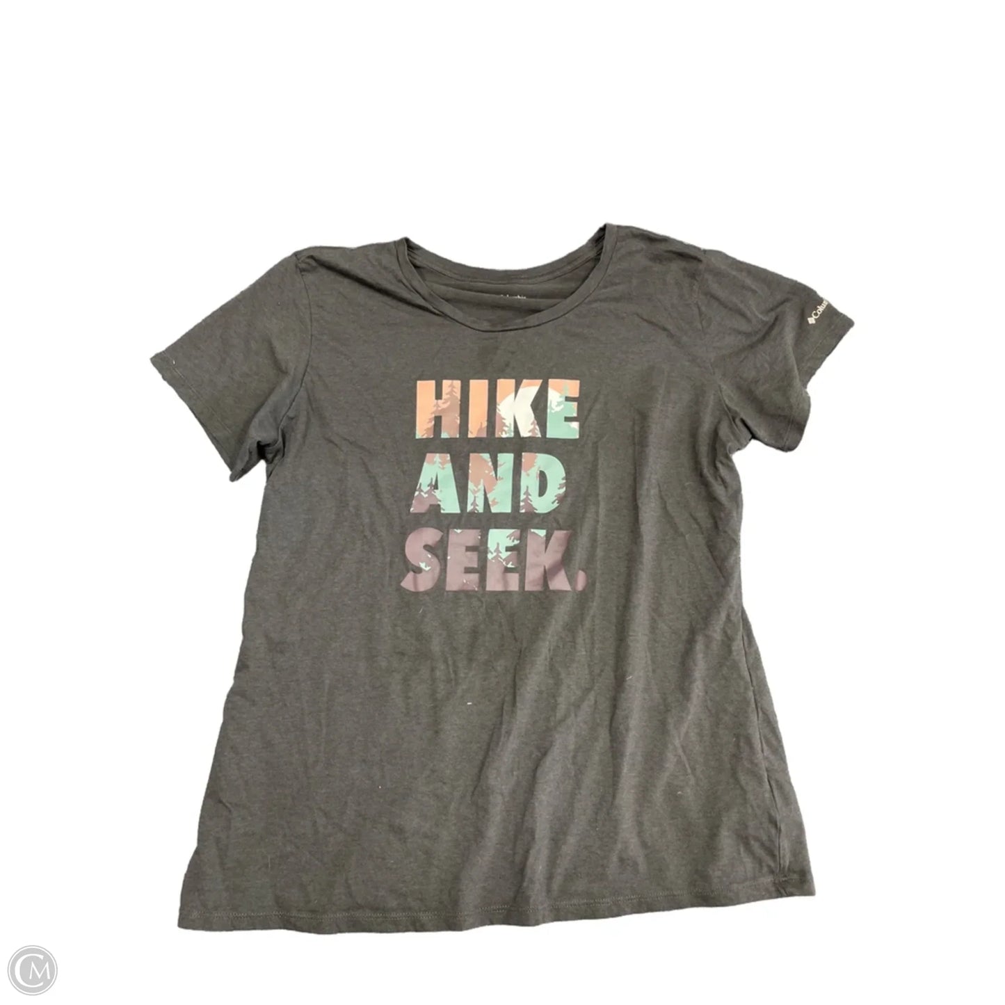 Top Short Sleeve Basic By Columbia In Grey, Size: Xl