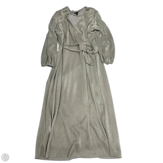 Dress Party Midi By Ann Taylor In Gold, Size: L