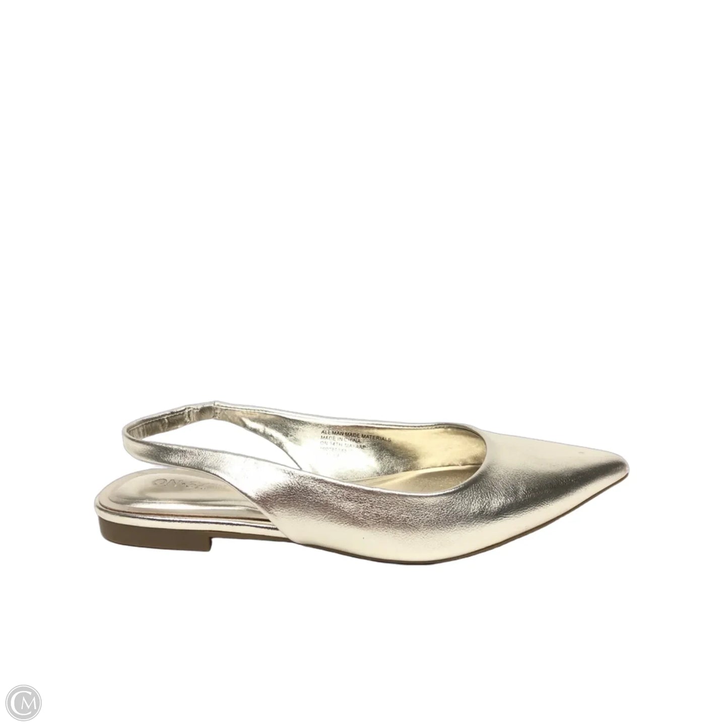 Shoes Flats By On 34th In Gold, Size: 7.5