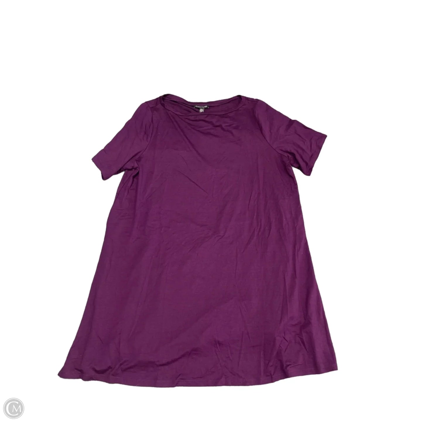 Tunic Short Sleeve By Eileen Fisher In Purple, Size: L