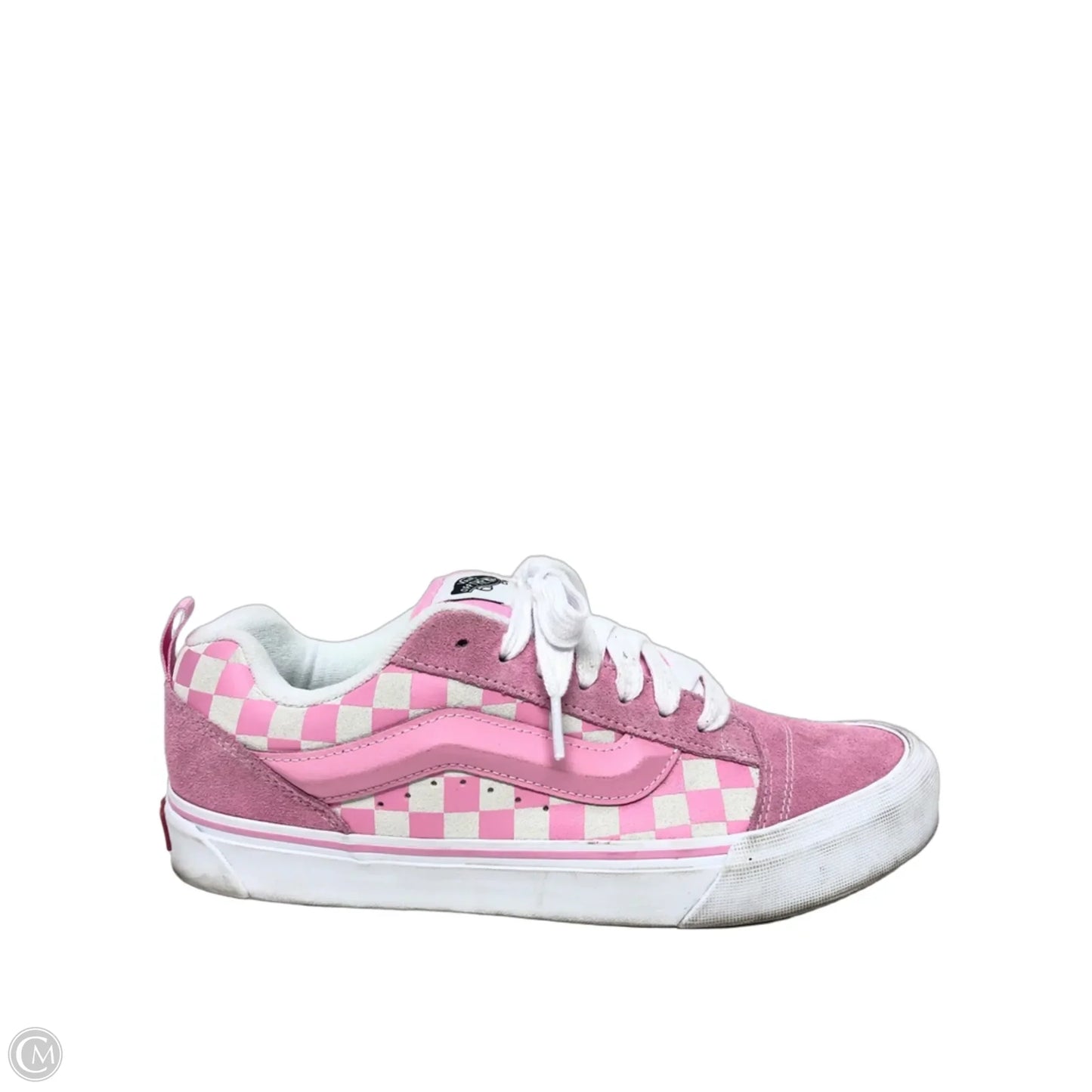 Shoes Sneakers By Vans In Pink & White, Size: 12