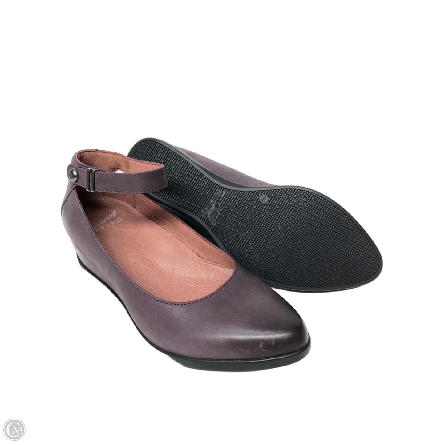 Shoes Heels Wedge By Dansko In Purple, Size: 9.5