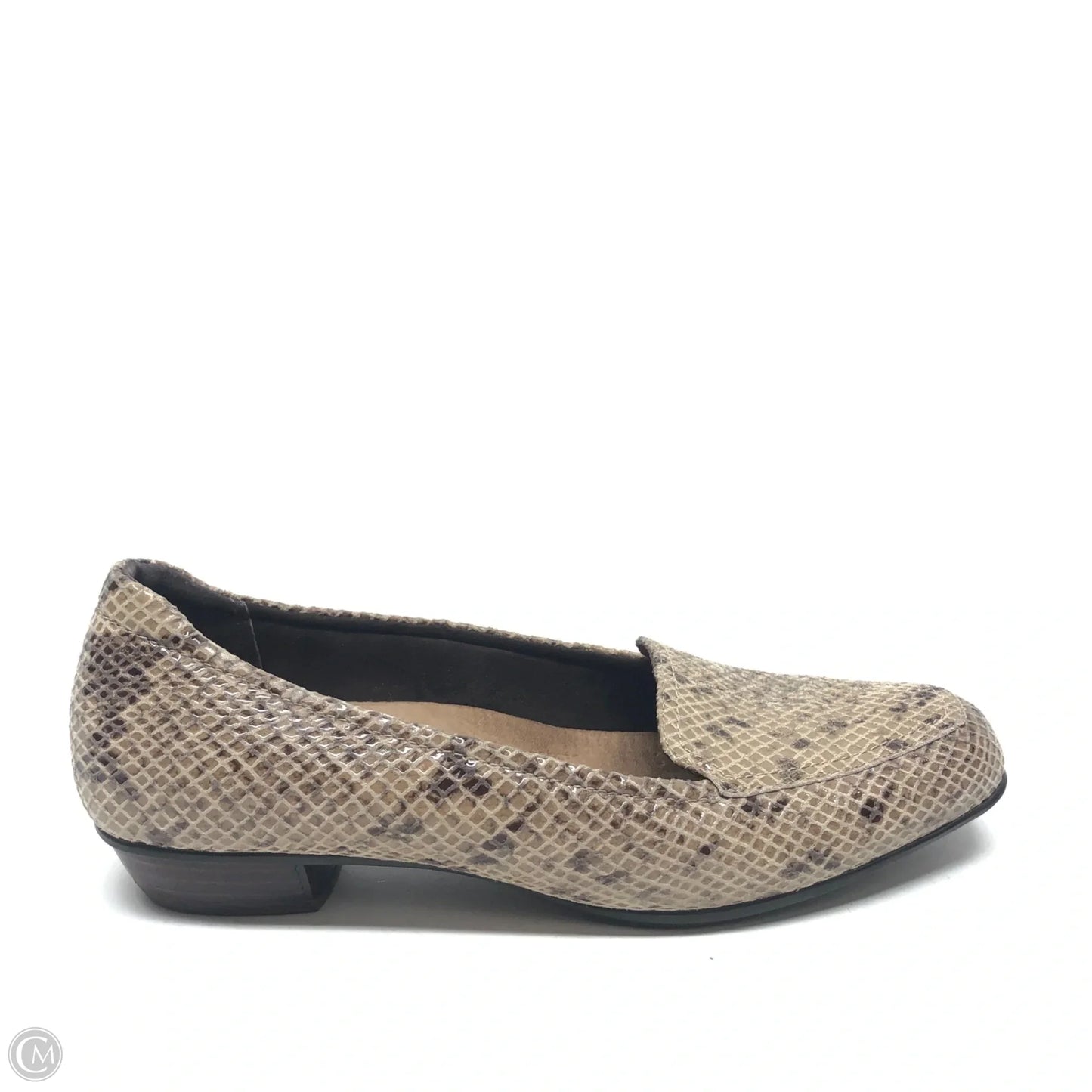 Shoes Flats By Clarks In Tan, Size: 8