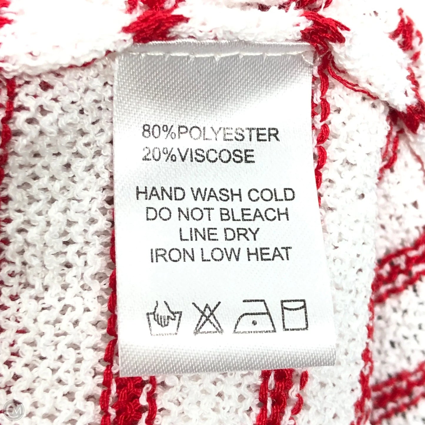 Tunic 3/4 Sleeve By Ee Some In Red & White, Size: S