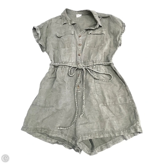 Romper By Nicole Miller In Green, Size: Xl