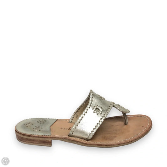 Sandals Flats By Jack Rogers In Gold, Size: 9