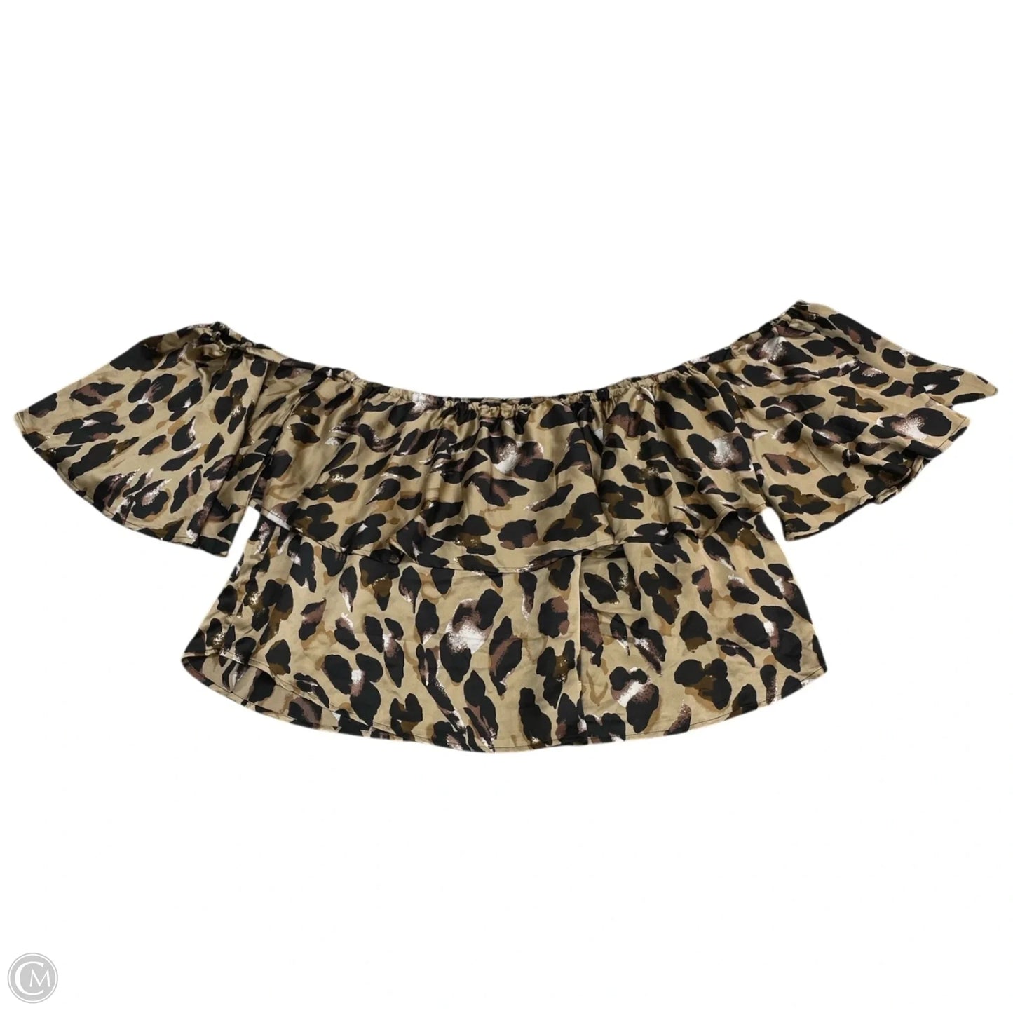 Top Short Sleeve By Boohoo Boutique In Leopard Print, Size: 3x