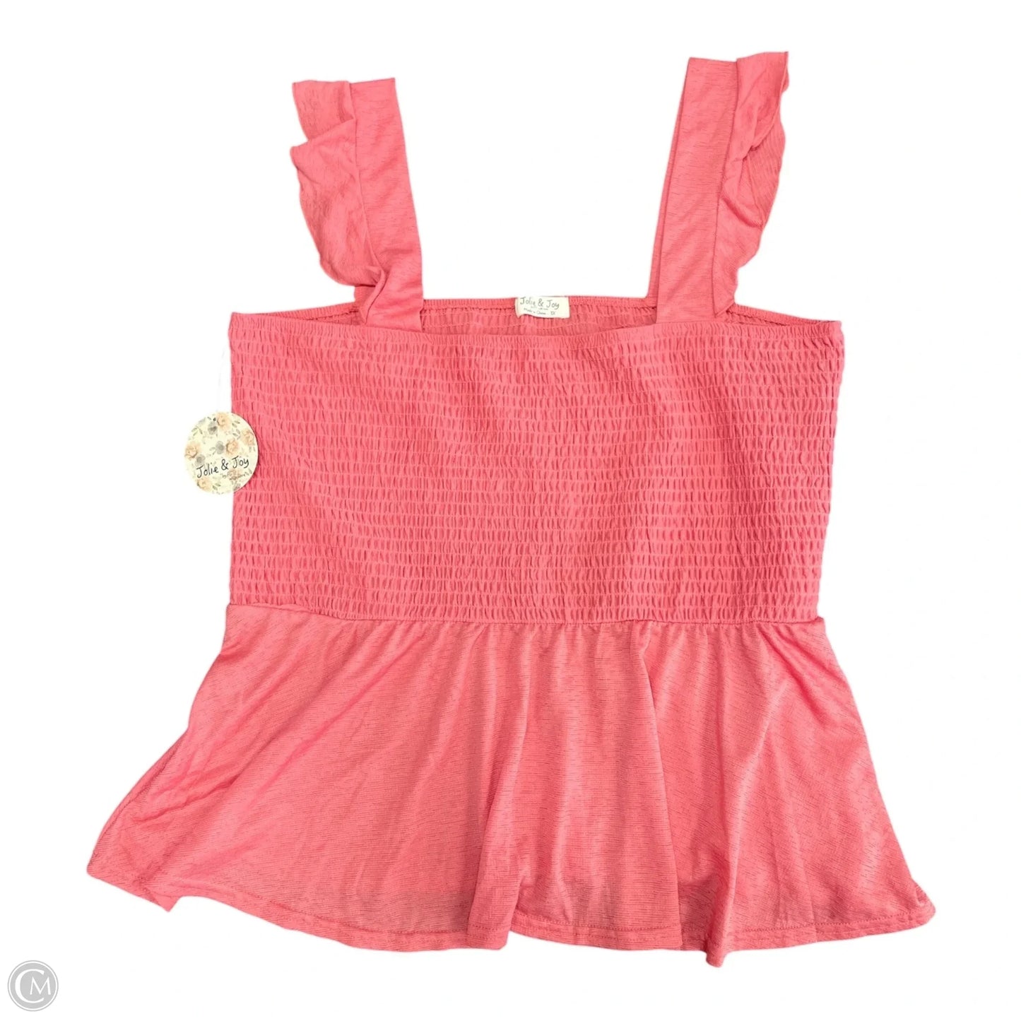 Top Sleeveless By Jolie & Joy In Pink, Size: 3x