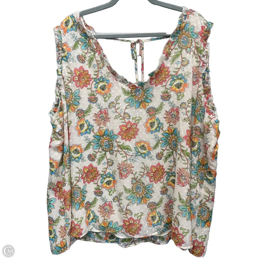 Top Sleeveless By Cato In Multi-colored, Size: 26