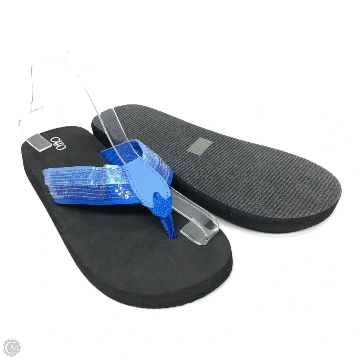 Sandals Flip Flops By Cato In Blue, Size: 10