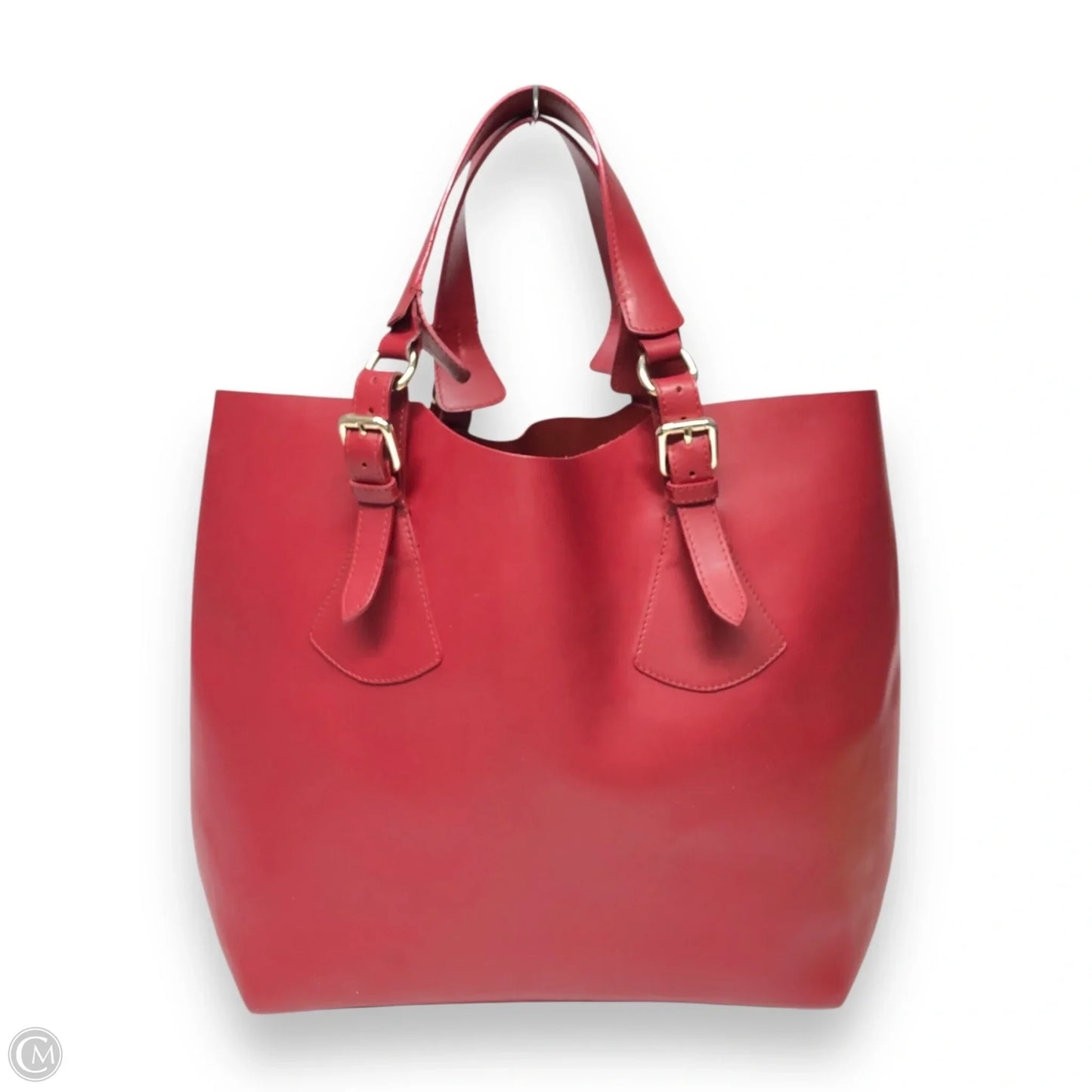 Tote Leather By Clothes Mentor, Size: Large