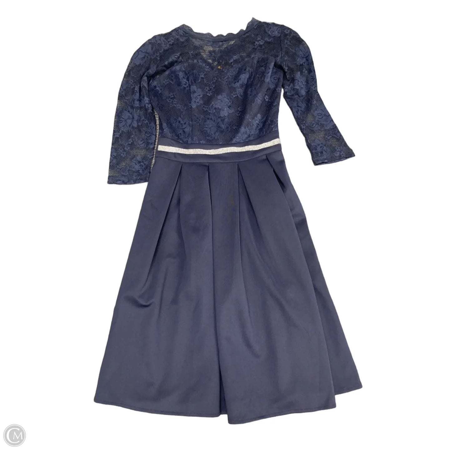 Dress Casual Midi By Clothes Mentor In Navy, Size: S